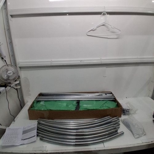DOME TUNNEL GREENHOUSE - 6.4FT X 9.6FT X 6.2FT - TEAL GREEN - (MODEL: 2X3X2M(3)G) image 2