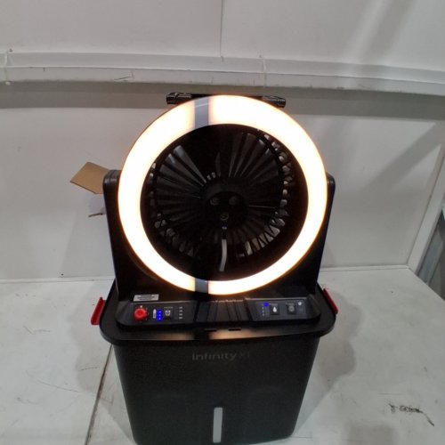INFINITY X1 SOLAR MISTING FAN- 500LUM (MODEL: 1985328) image 2