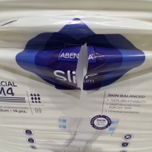 56PK ABENA SLIP PREMIUM SPECIAL M4 ADULT INCONTINENCE BRIEFS - MEDIUM 28"-44" HIP SIZE - WHITE image 3