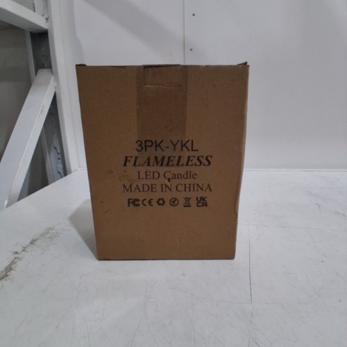 3PK FLAMELESS LED CANDLES - IVORY (MODEL: 3PK-YKL) image 3