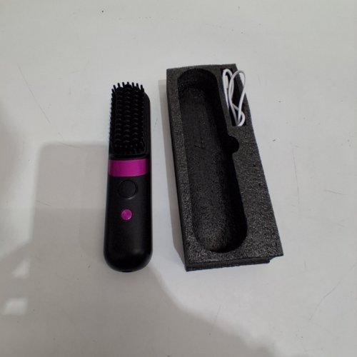 F9 PORTABLE WIRELESS STRAIGHTENING COMB WITH USB RECHARGEABLE & 3-TEMPERATURE SETTINGS, EQUIPPED WITH AN LED DISPLAY PANEL - BLACK image 3
