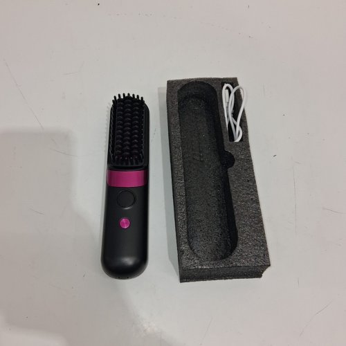 F9 PORTABLE WIRELESS STRAIGHTENING COMB WITH USB RECHARGEABLE & 3-TEMPERATURE SETTINGS, EQUIPPED WITH AN LED DISPLAY PANEL - BLACK image 4