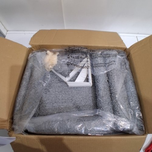 MOUNTED VELVET CAT WALL SHELVES - 44LB MAX - GREY - (MODEL:PL-PET03) image 2