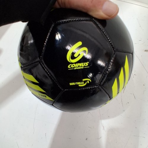 COINUS SOCCER BALL - SIZE 5 - BLACK/YELLOW image 2