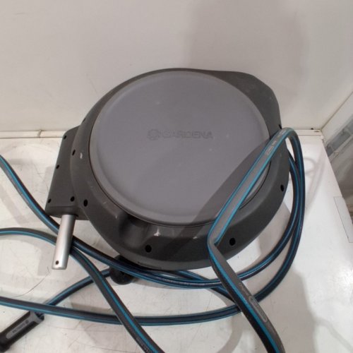 GARDENA ROLL-UP WALL MOUNTED RETRACTABLE HOSE REEL WITH AUTO SPRING - 50FT - GREY image 4