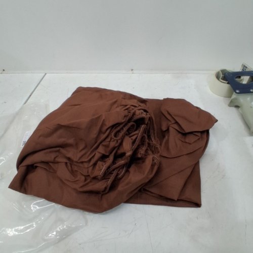 BED FITTED SHEET - 54" X 74" - BROWN image 2