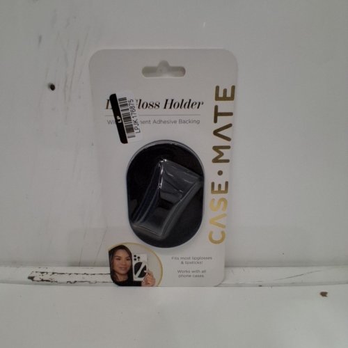 CASE MATE ADHESIVE SILICONE LIP GLOSS HOLDER - UNIVERSAL - BLACK image 2