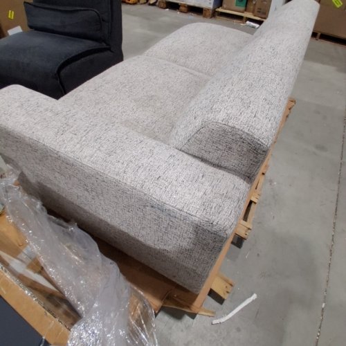 LEFT-HAND FACING FABRIC SOFA CHAIR - 78" - LIGHT GREY image 5