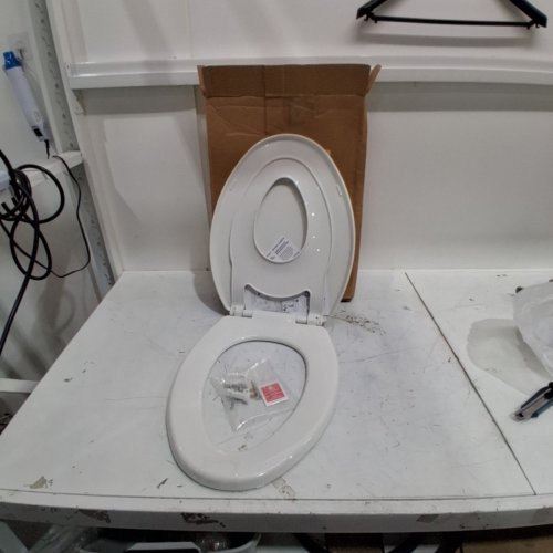BEMIS LITTLE 2 BIG TOILET SEAT - ELONGATED - 17" - WHITE (MODEL : 881SLOW 000) image 2