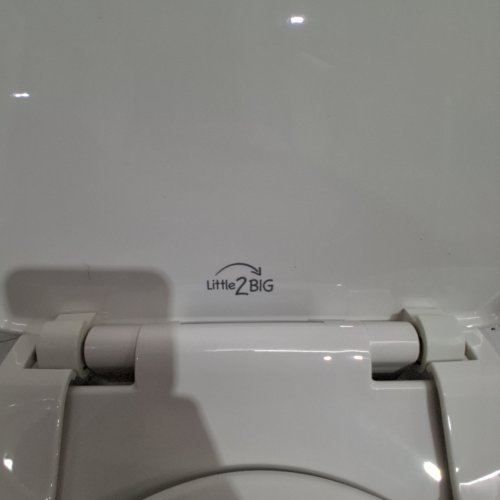 BEMIS LITTLE 2 BIG TOILET SEAT - ELONGATED - 17" - WHITE (MODEL : 881SLOW 000) image 4
