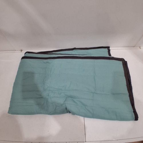 QUILTED MOVING BLANKET FURNITURE PADDING PROTECTOR - 78" X 68" - TEAL/BLACK image 2