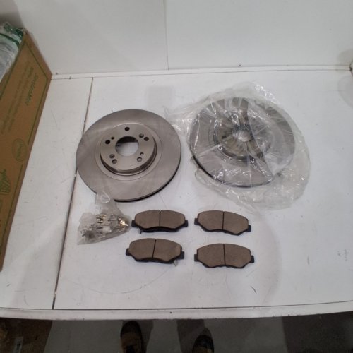 6PC A-PREMIUM FRONT VENTED DISC BRAKE ROTORS CERAMIC PADS KIT - FOR VARIOUS HONDA/ACURA MODELS (MODEL: R052519111/BPD91400 / R052513003/BRR31347) image 2