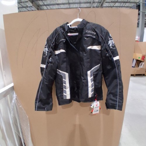 WOMENS ESCAPE MOTO MOTORCYCLE JACKET WITH CE ARMOR - 3XL - BLACK/WHITE image 2