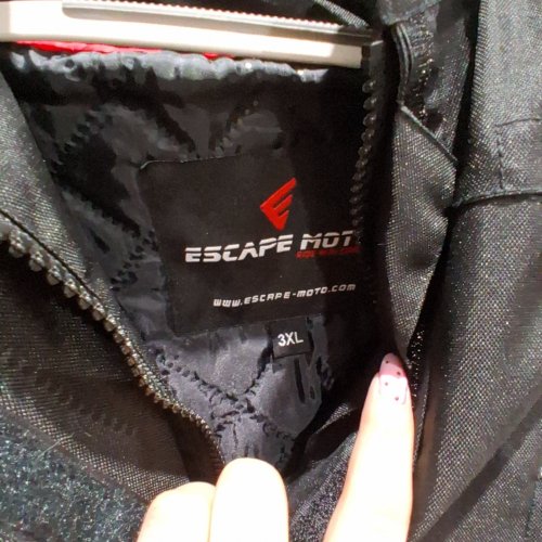 WOMENS ESCAPE MOTO MOTORCYCLE JACKET WITH CE ARMOR - 3XL - BLACK/WHITE image 3