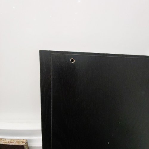 MAINSTAYS 3-SHELF BOOKCASE - 24.8" X 11.7" X 31.7" - BLACK OAK (MODEL: M589-010-092-40) image 6