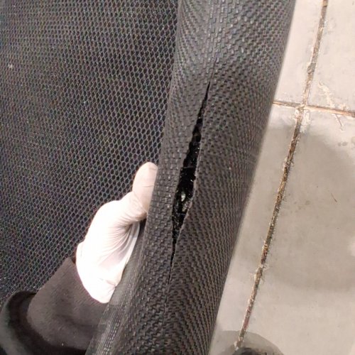 DURABLE HEAVY DUTY RUBBER FINGERTIP OUTDOOR ENTRANCE MAT - 72" X 47" - BLACK image 4