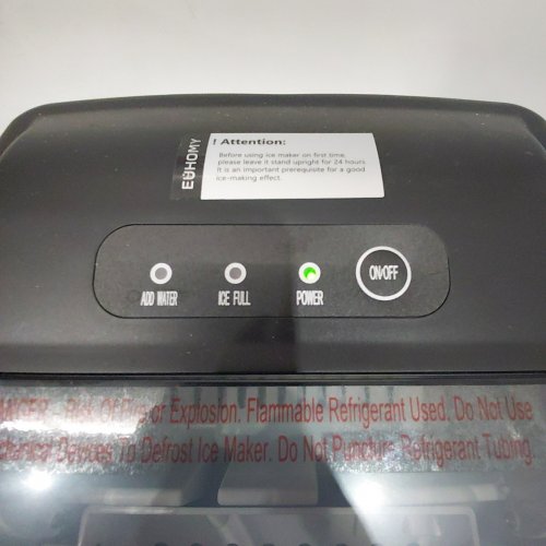 EUHOMY COUNTERTOP ICE MAKER MACHINE - MAKES 26LB/DAY - BLACK (MODEL: IM-06D / IM001-BBL-CAEH) image 2