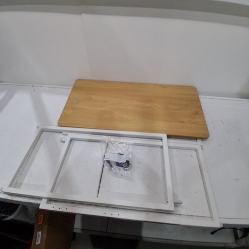 VASAGLE ONE PIECE FOLDING TABLE - 31.4"X15.7" - NATURAL OAK (MODEL:ULWD151YD01) image 2
