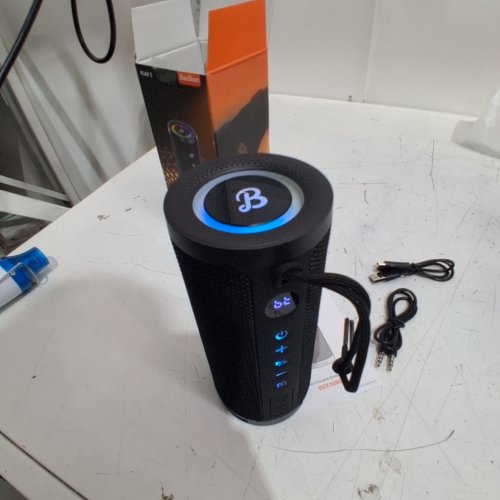 BASSBLOOM PORTABLE WATERPROOF WIRELESS SPEAKER - 20W - BLACK (MODEL: ROAR 3) image 2