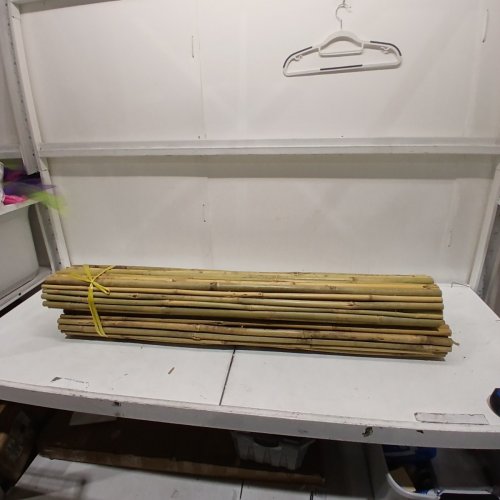 NATURAL BAMBOO FENCING DECORATIVE ROLLED FENCE PANEL - 4FT X 8FT~ - BAMBOO image 2