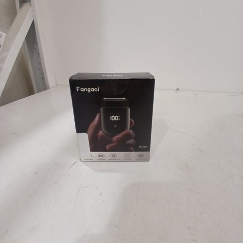 FANGACI ELECTRIC WATER PROOF FOIL SHAVER PORTABLE MINI ELECTRIC RAZOR FOR BEARD - BLACK - (MODLE: FK-707) image 5