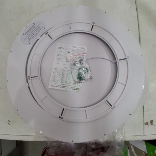 DIMMABLE LED ULTRA-THIN FLUSH MOUNT ROUND CEILING LIGHT FIXTURE - 24" - 50W - 3000K-6000K - WHITE (MODEL: FY101-D60027-50W) image 3