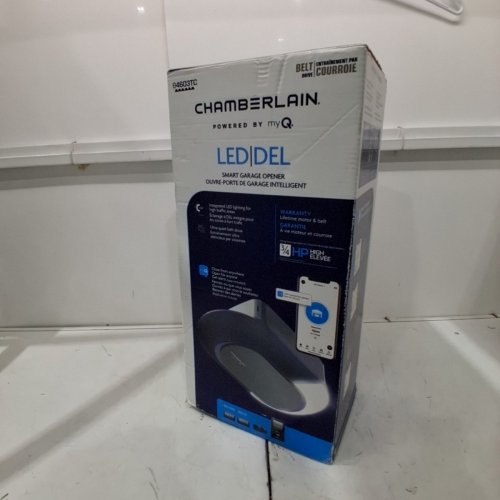 CHAMBERLAIN SMART LED GARAGE DOOR OPENER WITH QUIET BELT DRIVE- 3/4 H/P - BLACK - (MODEL: B4603TC) image 3