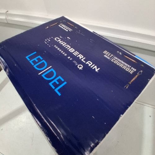 CHAMBERLAIN SMART LED GARAGE DOOR OPENER WITH QUIET BELT DRIVE- 3/4 H/P - BLACK - (MODEL: B4603TC) image 4
