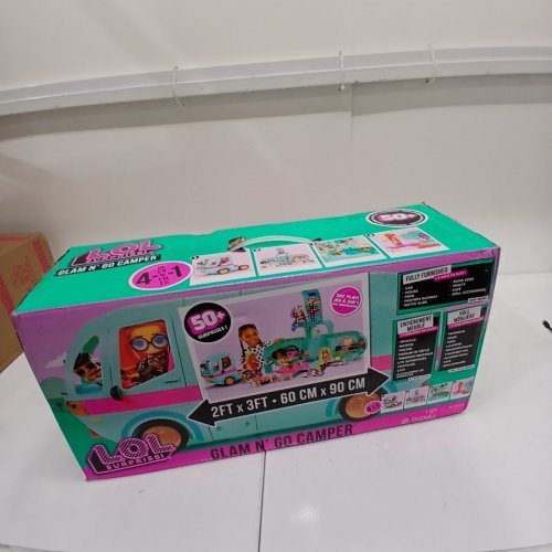 LOL OMG SURPRISE GLAM N' GO CAMPER PLAYSET - BLUE/PINK (MODEL: ‎502500EUC) image 2