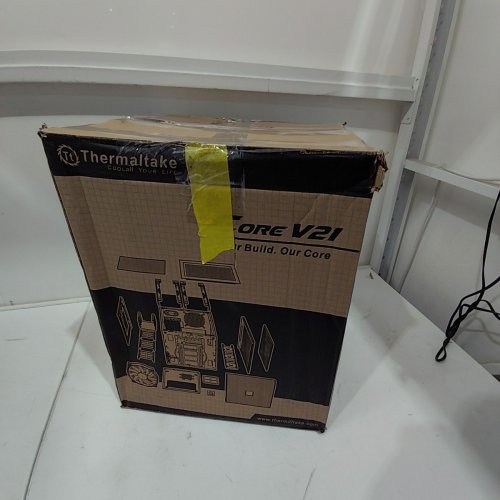 THERMALTAKE CORE V21 SPCC MICRO ATX CUBE COMPUTER CASE, BLACK (MODEL: CA-1D5-00S1WN-00) image 6