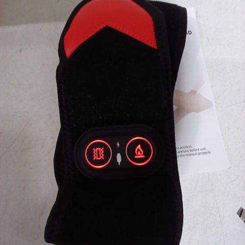 PAKISS RECHARGEABLE CORDLESS WEARABLE HEATING WRAP HAND MASSAGE BELT WITH VIBRATION - BLACK (MODEL: S18) image 2