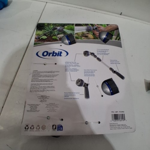 ORBIT MULTI-PATTERN WATERING NOZZLE WITH TELESCOPIC WAND - 19"-24" - BLUE/GREY (MODEL: 1933983) image 3