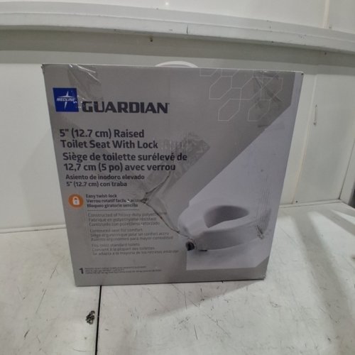 MEDLINE RAISED TOILET SEAT WITH LOCK - 5'' X 16.6'' X 17.3'' - 400LB - WHITE (MODEL: ‎G4-501RX1) image 3