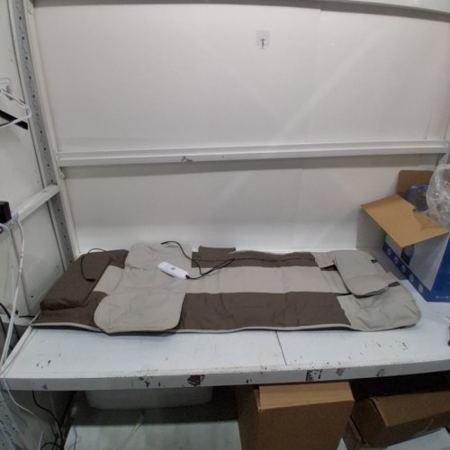 FULL BODY CORDED MASSAGE MAT WITH 4 MODES, 3 INTENSITIES AND 3 HEATING LEVELS - FITS PEOPLE 5FT1 TO 6FT2 - BEIGE AND BROWN (MODEL: XZ-8639) image 3