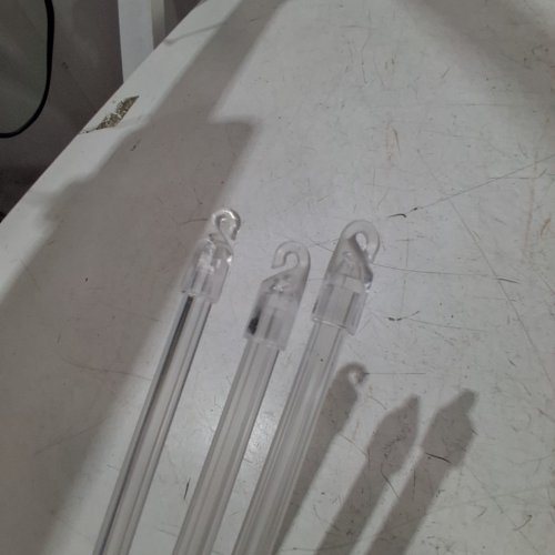 3PK UXCELL BLIND WAND/STICK REPLACEMENT WITH HOOK - 21" - CLEAR image 3