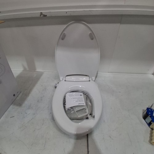 BRONDELL SWASH ECOSEAT NON-ELECTRIC SLOW-CLOSE BIDET TOILET SEAT - FITS ELONGATED TOILETS 18"-19.5"/5.5"-8" BOLT SPREAD - WHITE (MODEL: CANS101-EW) image 2