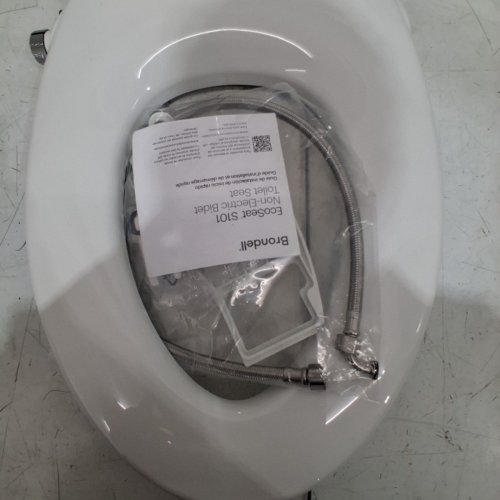 BRONDELL SWASH ECOSEAT NON-ELECTRIC SLOW-CLOSE BIDET TOILET SEAT - FITS ELONGATED TOILETS 18"-19.5"/5.5"-8" BOLT SPREAD - WHITE (MODEL: CANS101-EW) image 3