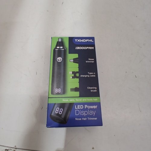 TXWDFHL NOSE HAIR TRIMMER WITH LED DISPLAY - BLACK image 4