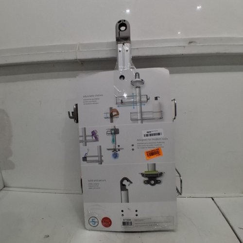 SIMPLEHUMAN ADJUSTABLE SHOWER CADDY - MEDIUM - STAINLESS STEEL AND ANODIZED ALUMINUM (MODEL: BT1098) image 4