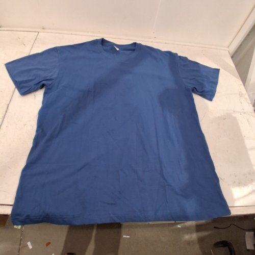 MEN'S CREW NECK T-SHIRT - XXL - BLUE image 2