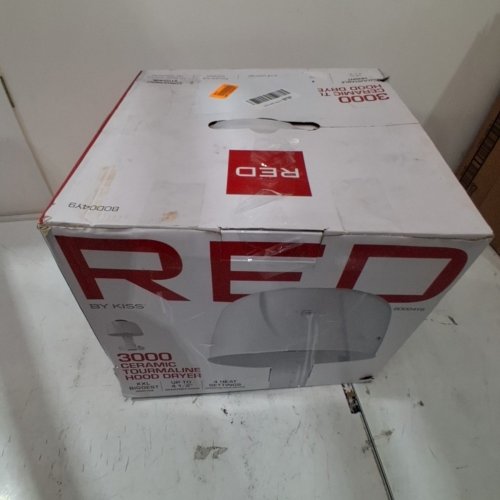 RED BY KISS CERAMIC TOURMALINE PROFESSIONAL HOOD DRYER - 4 HEAT SETTINGS - 1875W - WHITE (MODEL: B0D04Y9) image 5