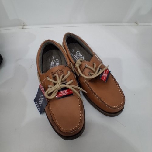 MEN'S CHAP'S LACE-UP MOCK TOE SHOES - SIZE 8 - BROWN (STYLE: 12BOATM26) image 3