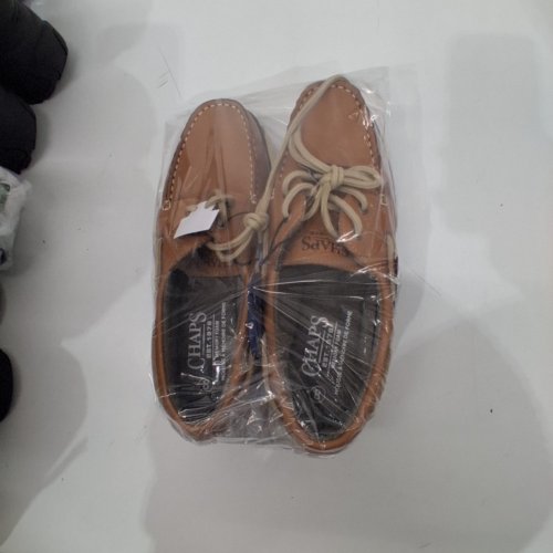MEN'S CHAP'S LACE-UP MOCK TOE SHOES - SIZE 8 - BROWN (STYLE: 12BOATM26) image 5