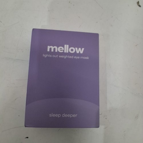 MELLOW BLACKOUT DEEP SLEEP WEIGHTED EYE MASK - ONE SIZE FITS MOST - BLACK image 3