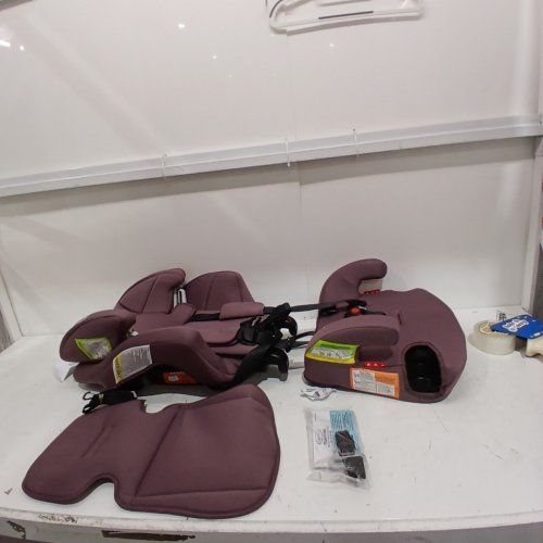 GRACO TRANZITIONS 3-IN-1 LIGHTWEIGHT ADJUSTABLE HEIGHT HARNESS BOOSTER CAR SEAT WITH CUP HOLDERS - 100LB MAX WEIGHT - ELOISE PURPLE (MODEL: 2217080) image 3