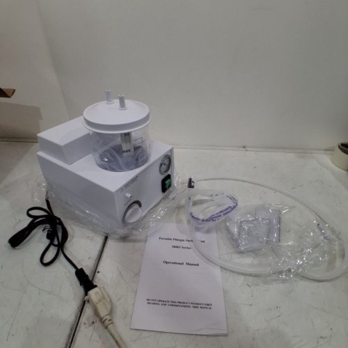 PORTABLE VACUUM PHLEGM SUCTION UNIT - 110V\1000ML - WHITE (MODEL: H003-B) image 4