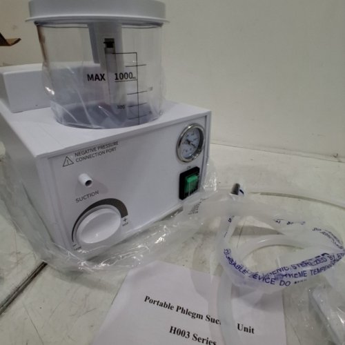 PORTABLE VACUUM PHLEGM SUCTION UNIT - 110V\1000ML - WHITE (MODEL: H003-B) image 5