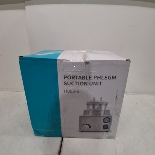 PORTABLE VACUUM PHLEGM SUCTION UNIT - 110V\1000ML - WHITE (MODEL: H003-B) image 6