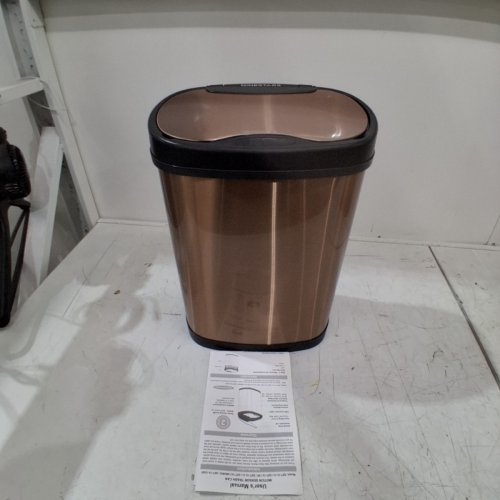 NINESTARS 15L METAL MOTION SENSOR TRASH CAN - ROSE GOLD (MODEL#: DZT-15-13GD) image 3
