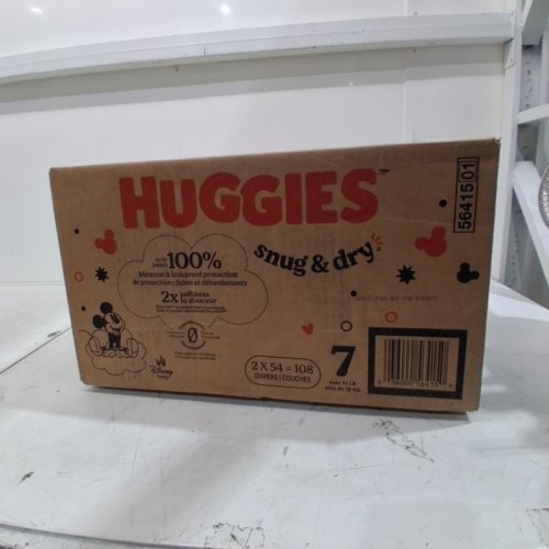 108PK HUGGIES SNUG AND DRY DIAPERS WITH TRIPLE LAYER PROTECTION, SIZE 1 image 2